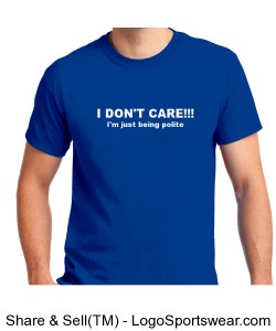 I Don't Care Design Zoom